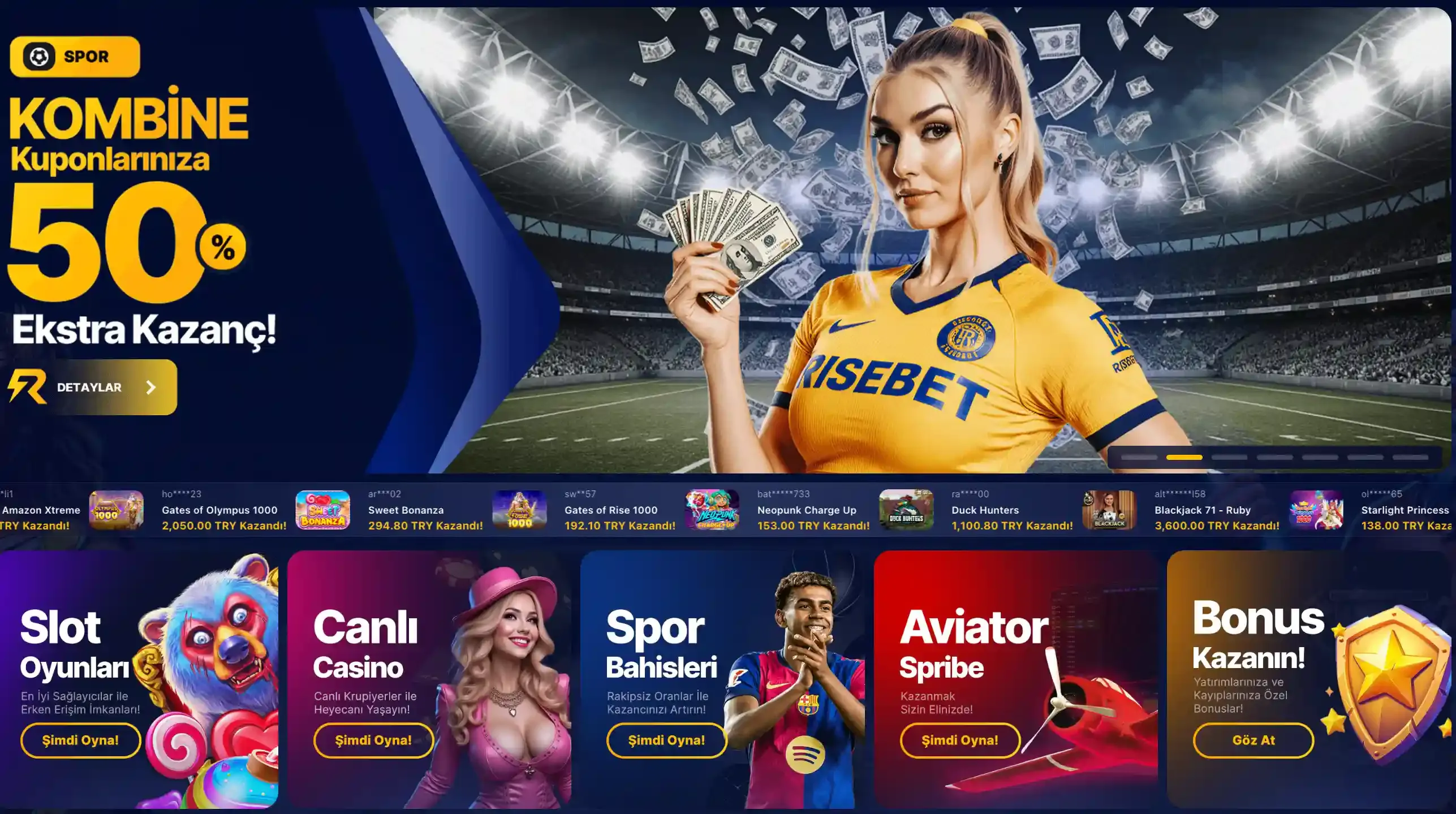 Risebet Casino Banner